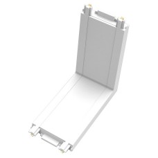 Σύνδεσμος Ράγας 40V Κάθετη Γωνία Λευκός 22-122